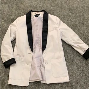 Blush Cream Tuxedo Blazer